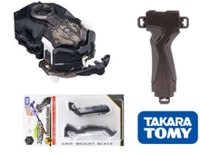 Load image into Gallery viewer, Takara Tomy Beyblade Burst B-184 LR Launcher + B-109 Grip + B-114 Grip Weight Set – Compatible with Beyblade Burst Systems Only