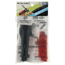 Load image into Gallery viewer, Takara Tomy Beyblade X BX-40 Left Spin Ripcord Launcher & BX-41 Rubber Custom Grip (Gunmetal Version)