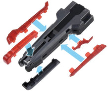 Load image into Gallery viewer, Takara Tomy Beyblade X BX-40 Left Spin Ripcord Launcher & BX-41 Rubber Custom Grip (Gunmetal Version)