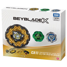 Load image into Gallery viewer, Takara Tomy Beyblade X CX-11 EmperorMight 3 Boosters Deck Set