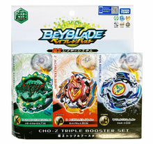 Load image into Gallery viewer, Takara Tomy Beyblade Burst Turbo B-121 Cho-Z Triple Booster Set (Japan Version)