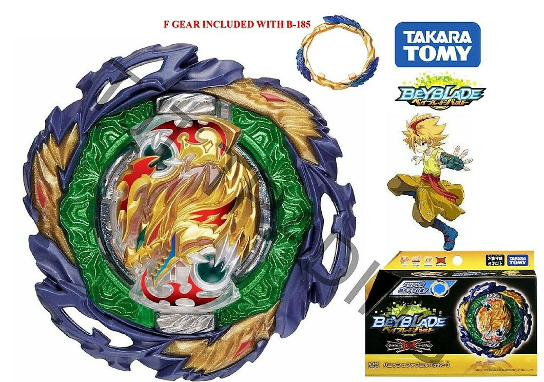 Takara Tomy Japan Beyblade Burst B-185 Vanish Fafnir Tapered Kick-3 with F Gear
