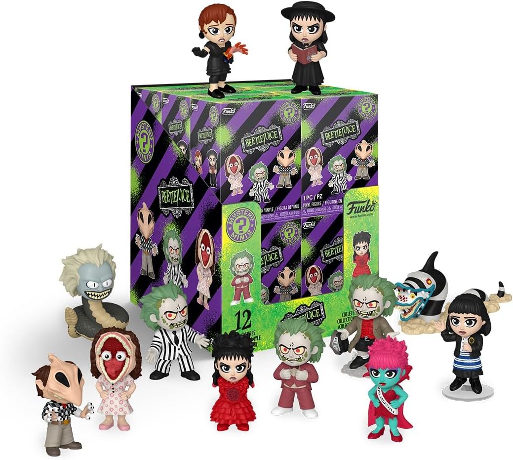 Funko Mystery Minis: Beetlejuice - Sealed Box of 12 - Collectable Minifigure 2.5 inches Tall