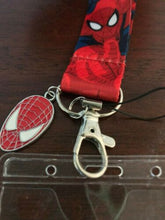 Load image into Gallery viewer, Spiderman Comic Lanyard with Medallion
