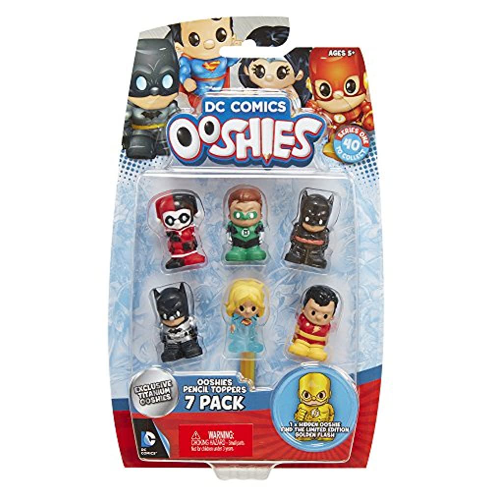 DC Comics OOSHIES Series 1 Action Figure Pencil Toppers Titanium Batman, Hal Jordan Green Lantern + 5 More VAULTED!