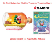 Load image into Gallery viewer, Re-Ment Kirby A New Wind For Tomorrow Terrarium Figure #5 Two People Blast the Wilderness

